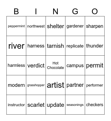 Phonics for Reading Bingo Card