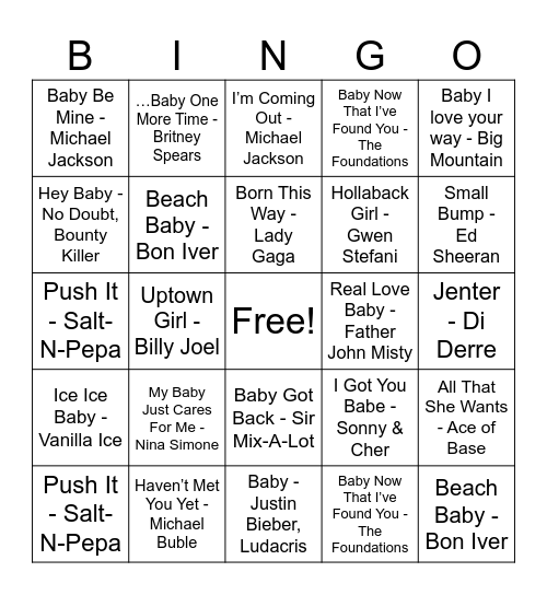 👶 KATE's BABYSHOWER BINGO 👶 Bingo Card