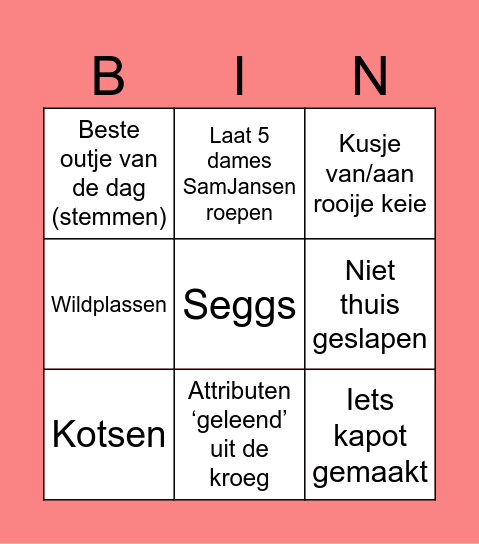 CARNAVALS BINGO 2025 Bingo Card