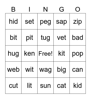 TRICKY CONSONANTS 😮 Bingo Card