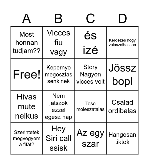 Lehel Bingo Card
