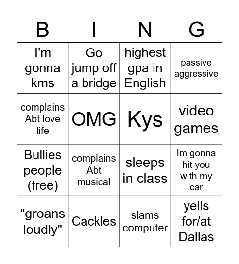 Berkley Bingo :) Bingo Card