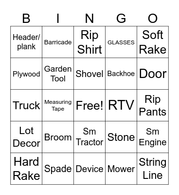 Clark’s Summer Bingo Card