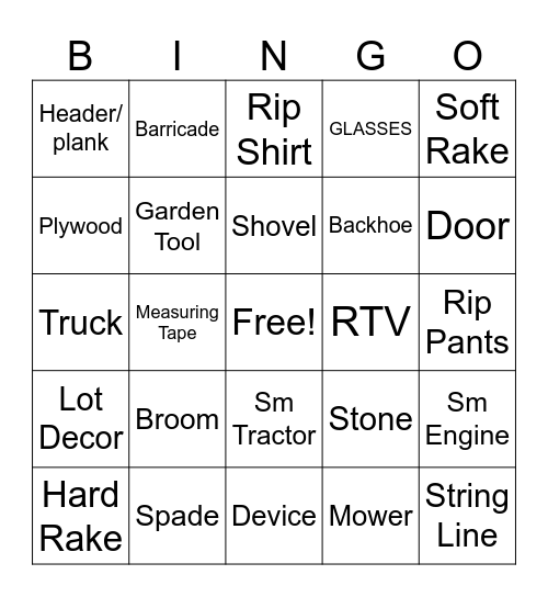 Clark’s Summer Bingo Card
