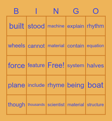 EMMA Spring Bingo Card