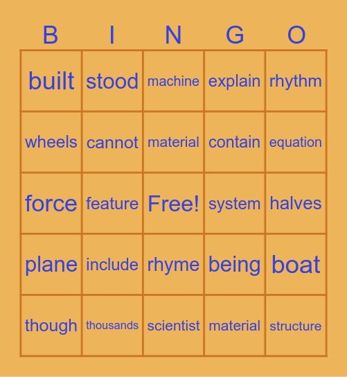 EMMA Spring Bingo Card