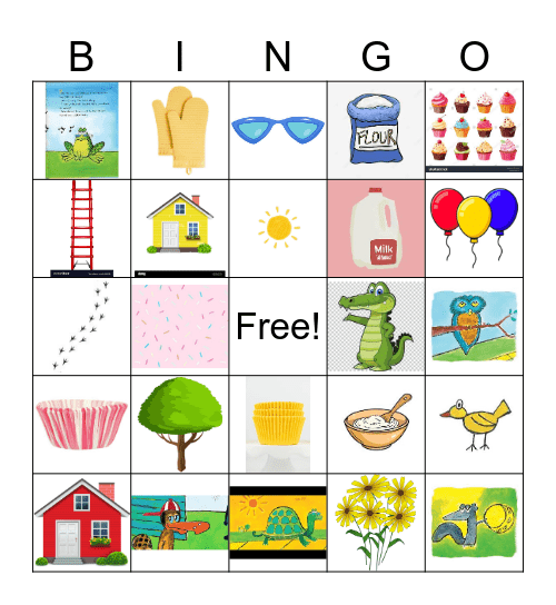 Pete The Cat Bingo Card