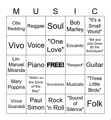 Composer Bingo 2024-2025 Bingo Card
