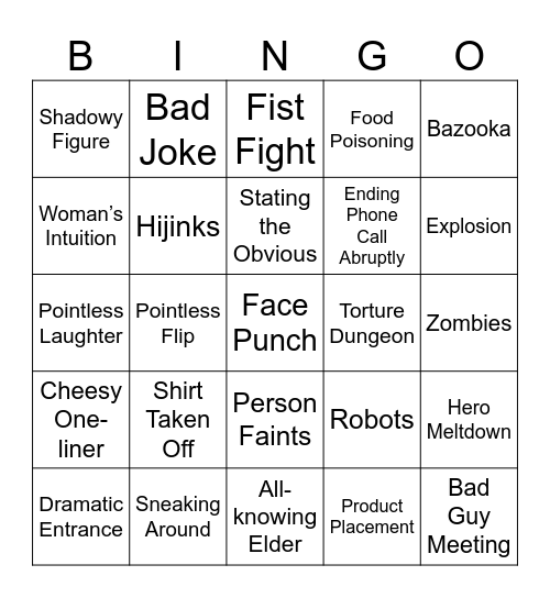 BINGOFLIX: Miss Congeniality Bingo Card