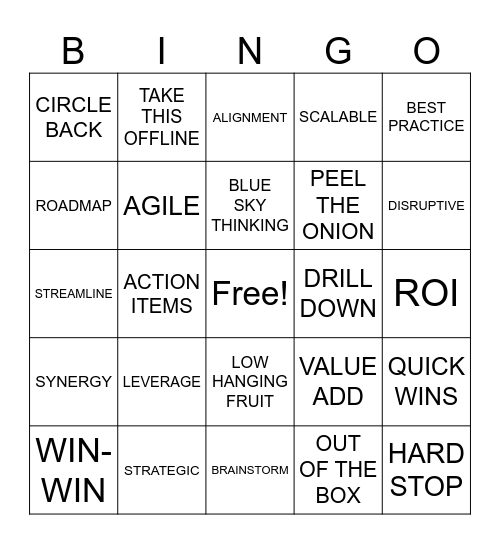 ELEVATE - 2025 Bingo Card