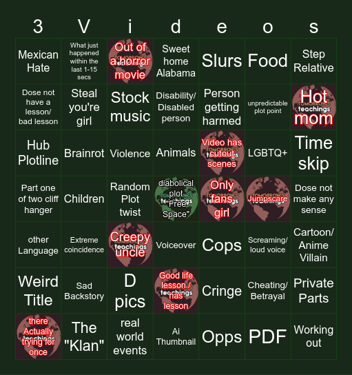 Ultimate Tomorrow's Teachings Bingo Card Bingo Card