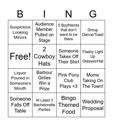 Bingo Loco Bingo Card