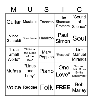 Composer Bingo 2024-2025 Bingo Card