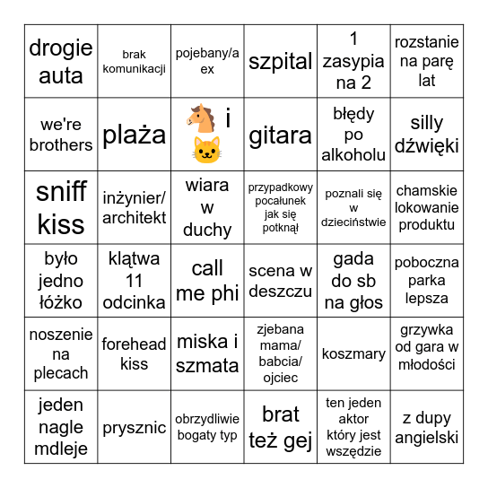 THAI BL BINGO Card