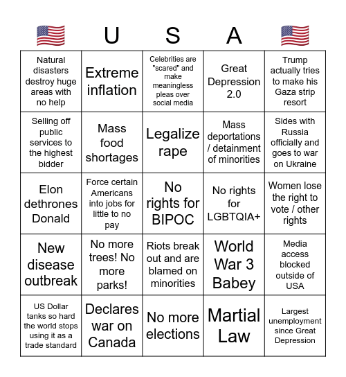 Humour is how I cope Bingo Card