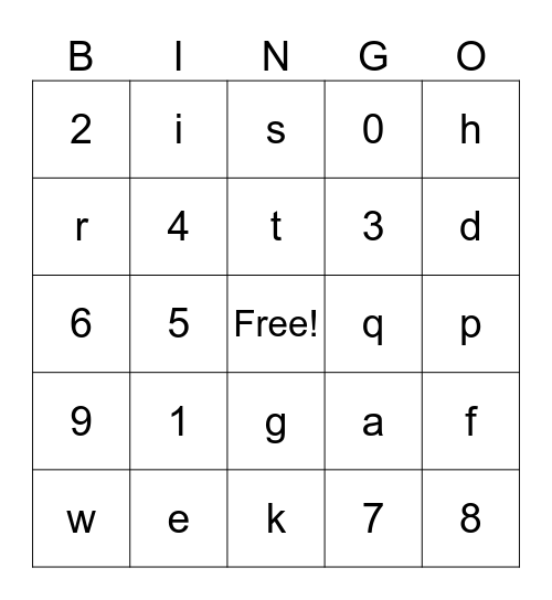 Família Ferreira Bingo Card