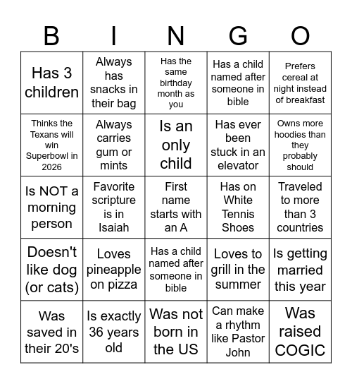 Awakening Nations Bingo Card