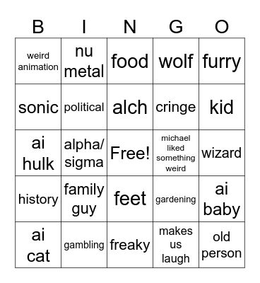 instagram reels Bingo Card