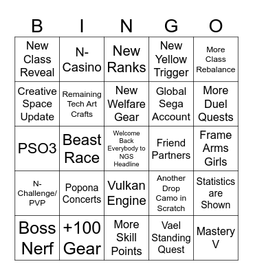 NGS Headline March 4 '25 Bingo Card