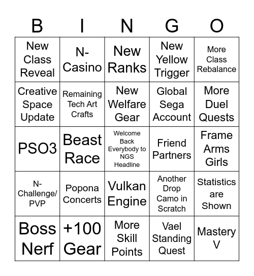 NGS Headline March 4 '25 Bingo Card
