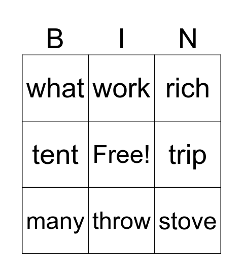 Purim Bingo Card