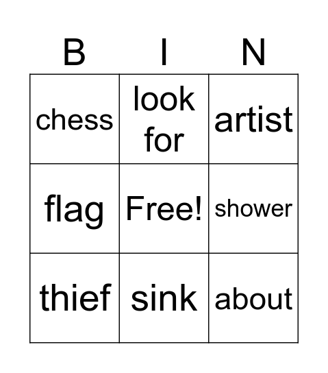 Purim Bingo Card