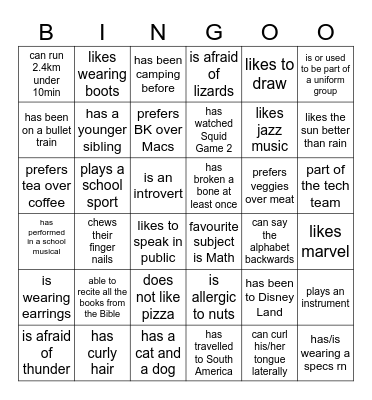 Undivided Hearts CG Bingo! Bingo Card