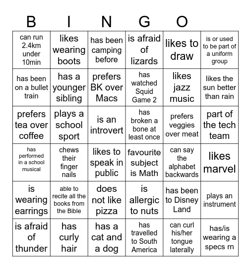 Undivided Hearts CG Bingo! Bingo Card
