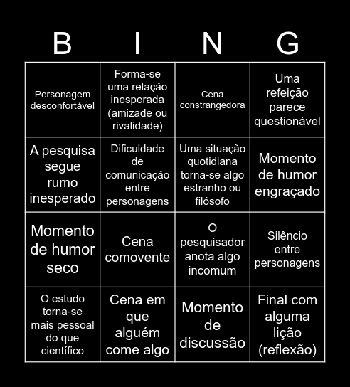 Kitchen Stories Bingo Card