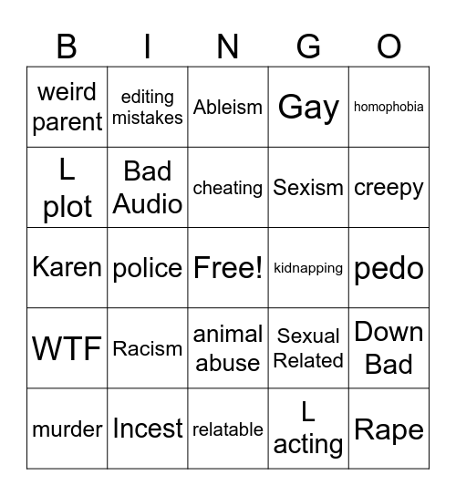 Tomorrow's Teachings Bingo Card
