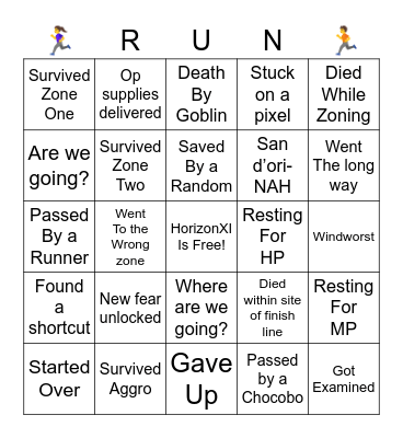 SideQuest Race Night! Bingo Card