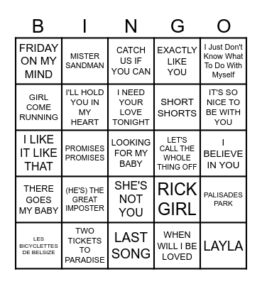 MB #78  -  MUSICAL STEW Bingo Card