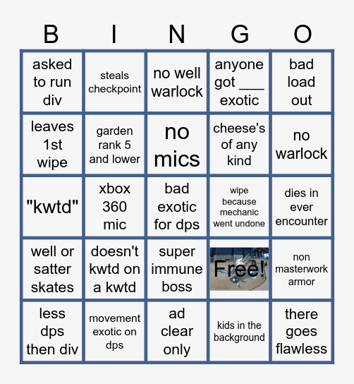 lfg bingo Card