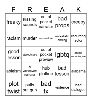 Tomorrow's Teachings Bingo Card
