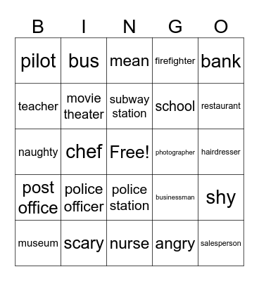 HFG U3L3 Bingo Card