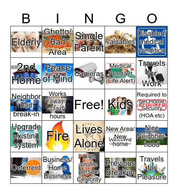 Hot Button Bingo Card