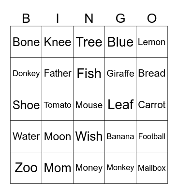Bingo Review Bingo Card