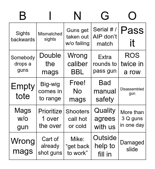 It’s just another day Bingo Card