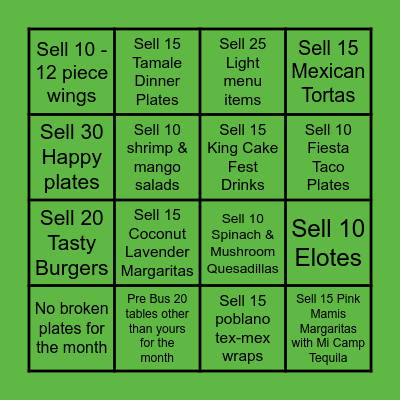 Mami's March Server BINGO Card