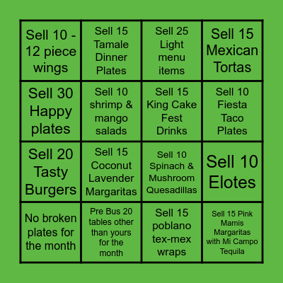 Mami's March Server BINGO Card