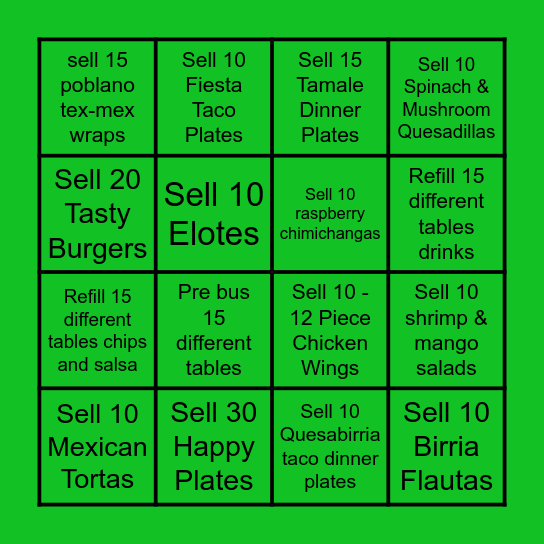 Mami's March Host BINGO Card