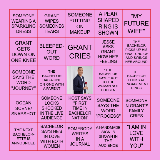 THE FINAL ROSE! Bingo Card