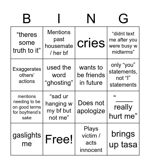 APCPA 100 Step MFA Talk Bingo Card