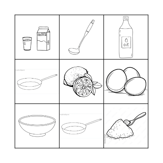 Pancake Day! Bingo Card