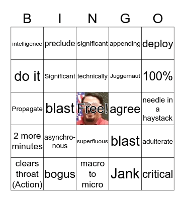 Josh Bingo Card