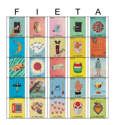 Virtual Loteria Bingo Card