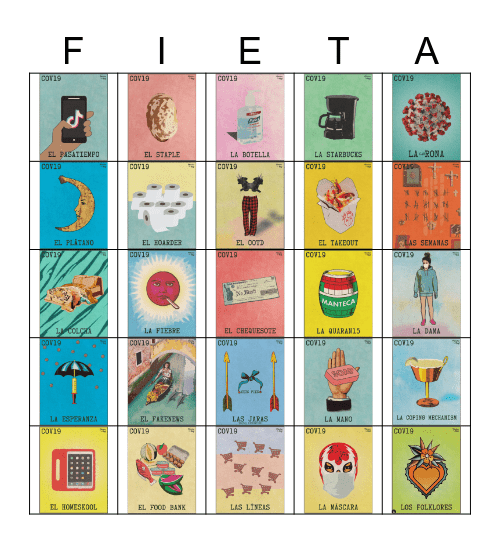 Virtual Loteria Bingo Card