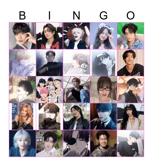 Cheollie’s favs Bingo Card