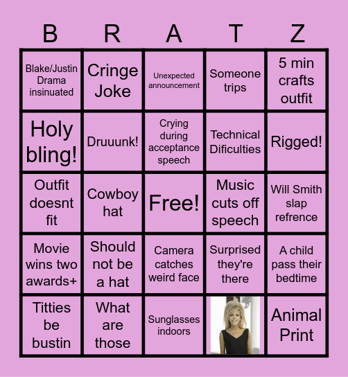 Oscratz Bingo Card