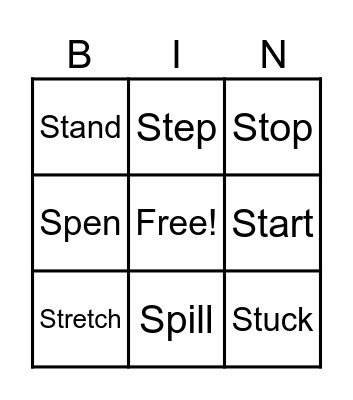 Blended Sounds Bingo Card